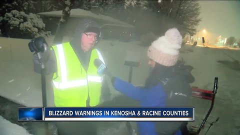 Kenosha County under Blizzard Warning