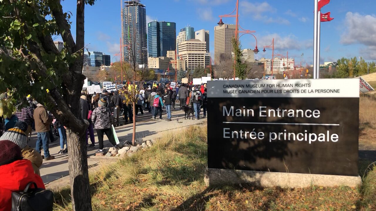 Winnipeg Rally Against Vaccine Mandates