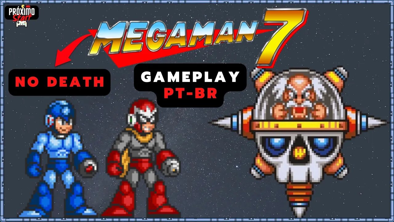 🔴 MEGA MAN 7 [SNES]: ZERANDO em 100% - NO DEATH - com dicas e boa resenha, BORA!!