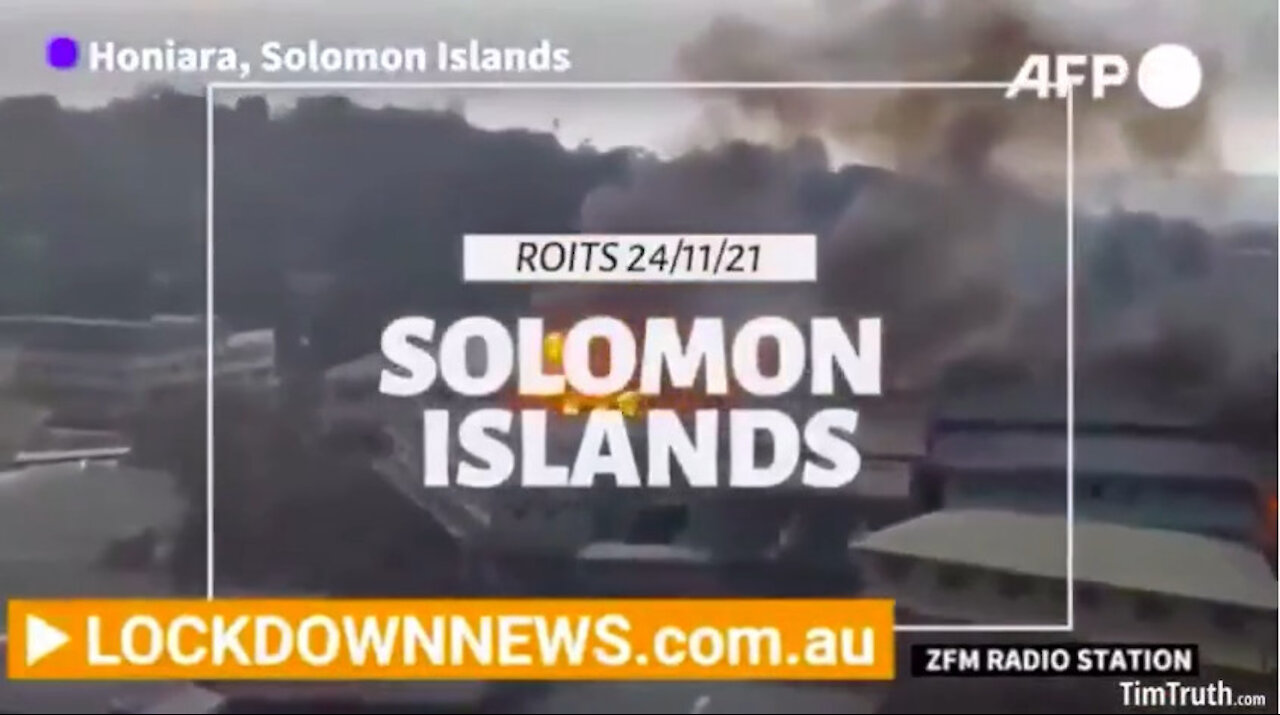 Freedom Fighters Revolt In Australia's Solomon Islands, Set Schools & Government Buildings Ablaze 🔥