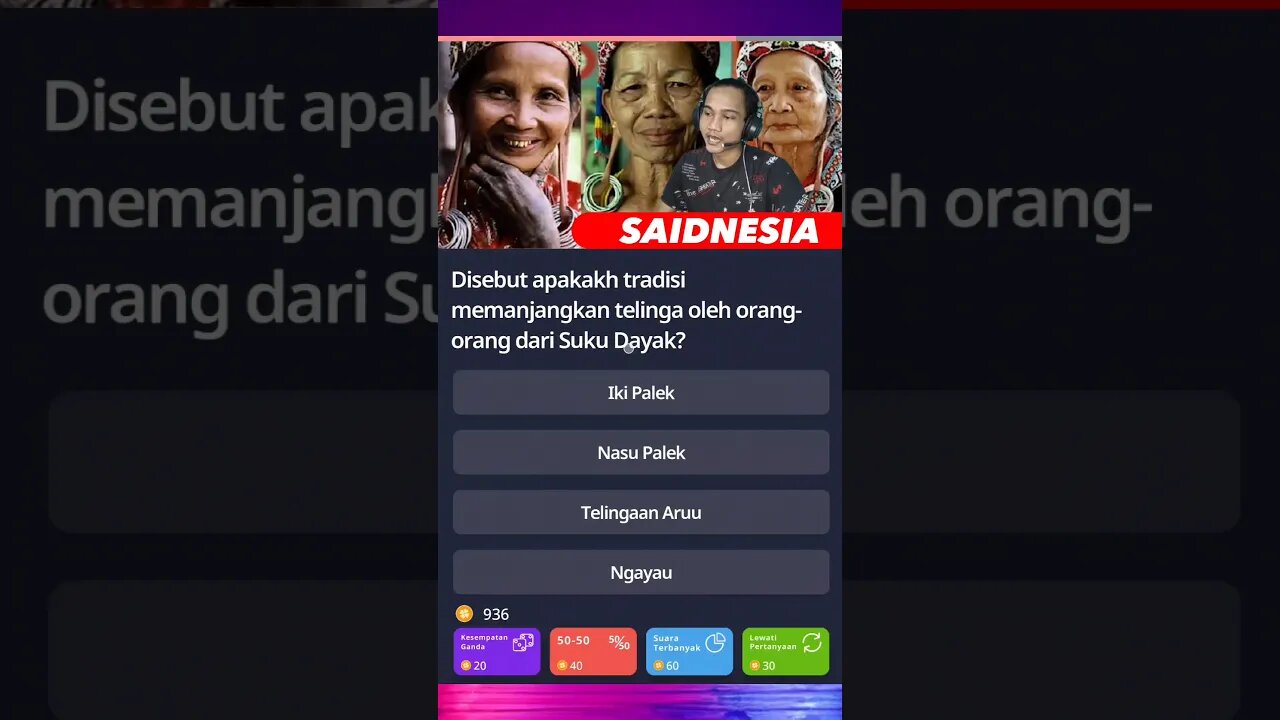 Tradisi memanjangkan telinga suku Dayak | Quizzland #part21