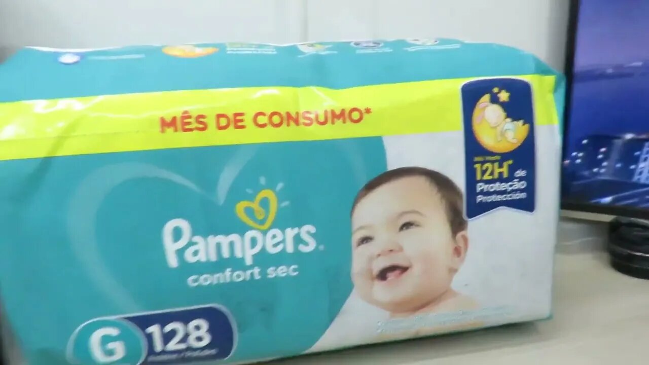 2º Pacote de Fralda Pampers Confort Sec G 128 Unidades, Pampers - Programe e Poupe Amazon