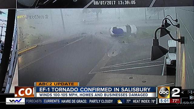 NWS confirms EF-1 tornado in Salisbury