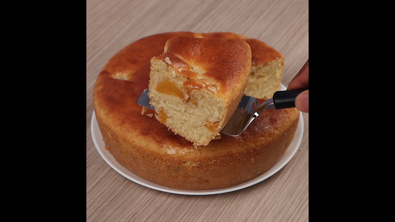 THE BEST SUPER CUTE AND DELICIOUS PEACH CAKE! VERY TASTY AND EASY