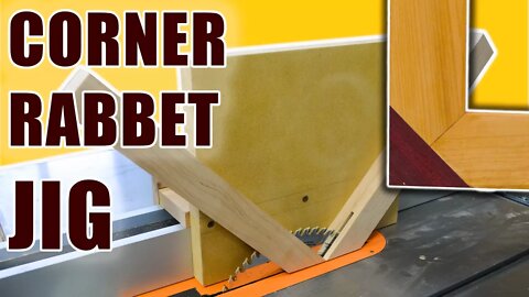 Corner Rabbet Jig for Table Saw Rabbet Joints