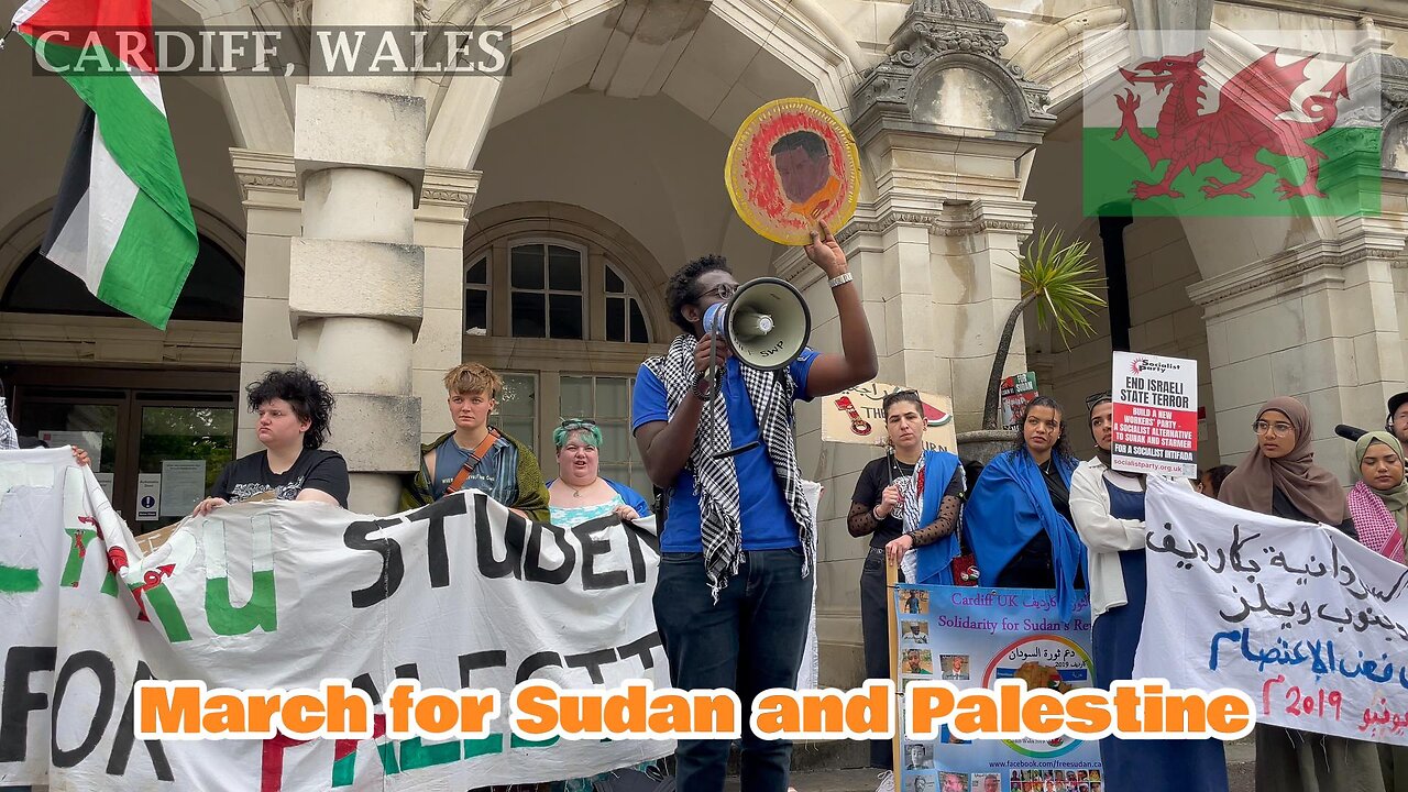 March for Sudan and Palestine, Cardiff University