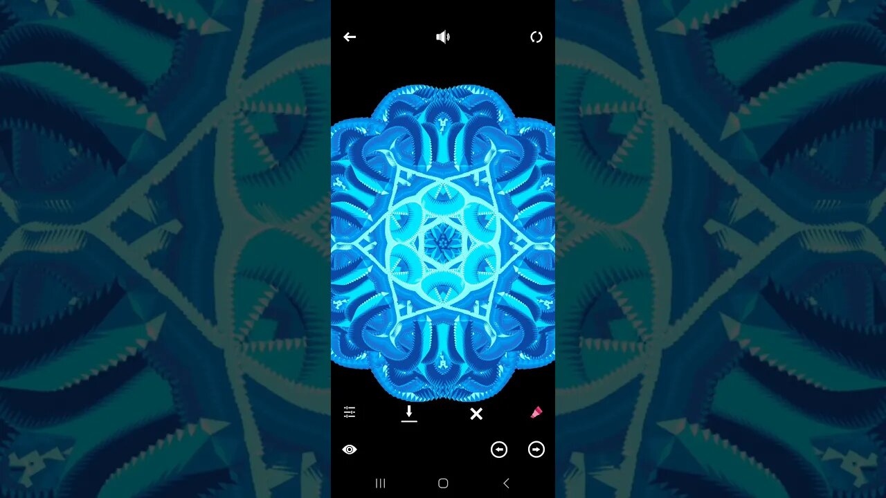 Tangle app on Android: perfect symmetry #1