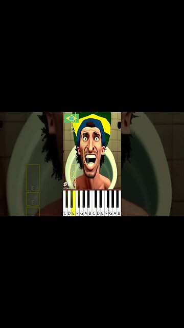 Skibidi Toilet made in 🇧🇷BRAZIL (@musicoscinicos) - Octave Piano Tutorial
