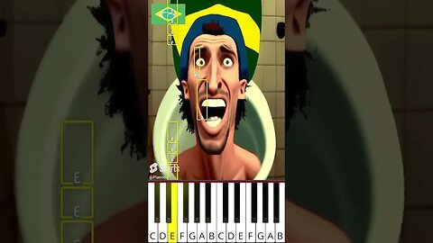 Skibidi Toilet made in 🇧🇷BRAZIL (@musicoscinicos) - Octave Piano Tutorial