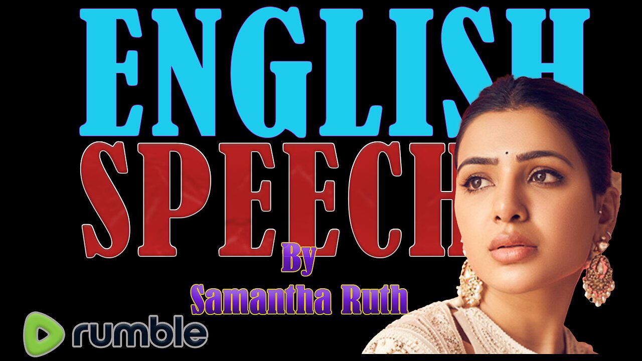 ENGLISH SPEECH | SAMANTHA RUTH PRABHU: You Can Do It (English Subtitles)