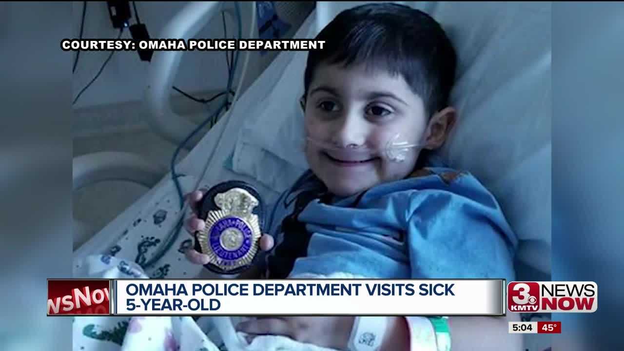 OPD visits a sick five-year-old in the hospital