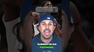 Wolves DESTROY Oklahoma City #shorts #basketball