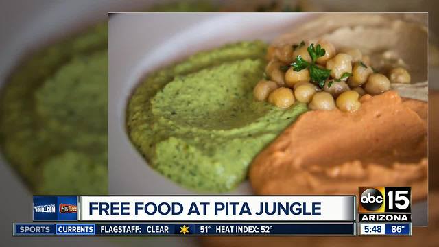 FREE food at Pita Jungle on Wednesday