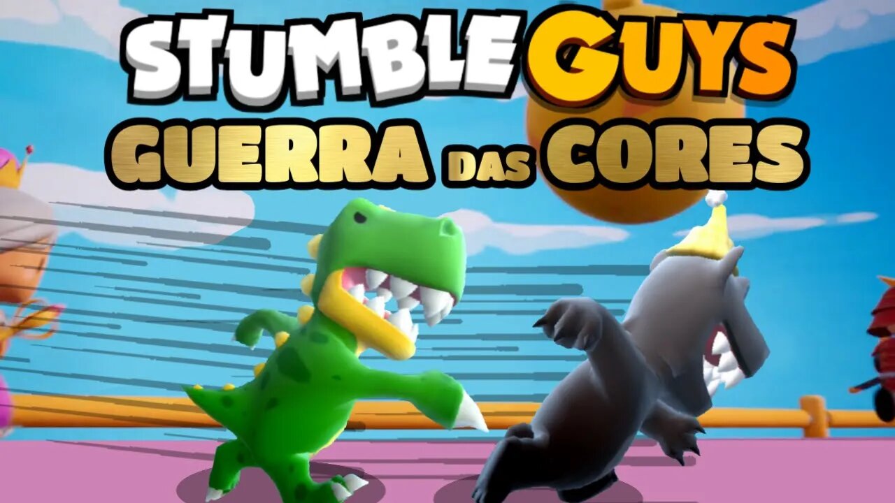 #STUMBLEGUYS GUERRA DAS CORES VERDE VS PRETO