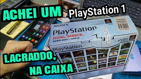 A INCRÍVEL HISTÓRIA DO Playstation PS1 FAT LACRADO NA CAIXA que eu achei (SCPH-9001)