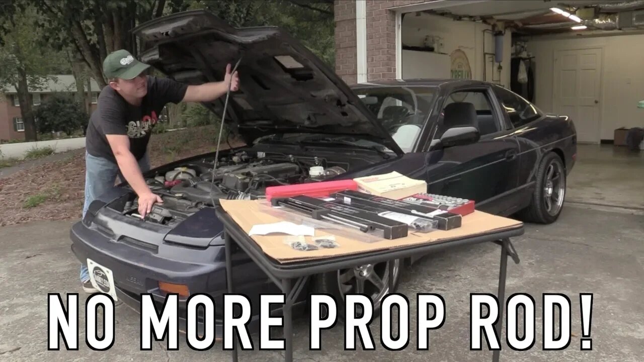 Installing A Hood Strut Conversion (Easy & Effective!): 240SX Restomod Ep.24