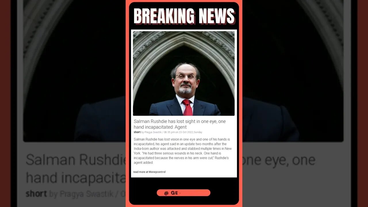 Latest News | Author Salman Rushdie Loses Battle with Time | #shorts #news