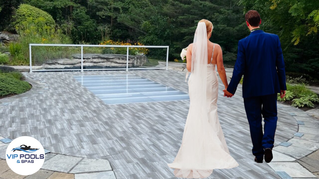 Covering a Swimming Pool For a Wedding