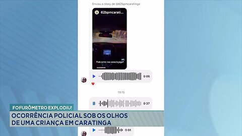 Fofurômetro Explodiu: Ocorrência Policial Sob os Olhos de Criança em Caratinga.