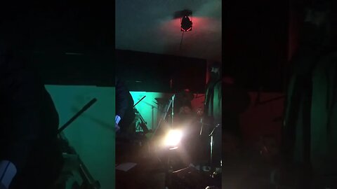 Sound checking drums