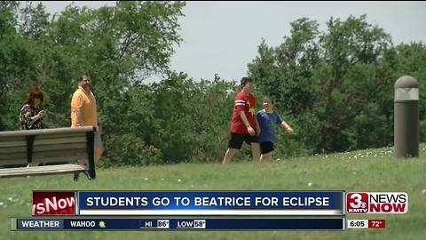 Students throughout the Omaha metro head elsewhere to watch the eclipse