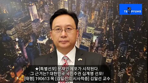 ★[특별선포] 문재인 체포가 시작된다. 그 근거는? 대한민국 국민주권 십계명 선포! [태평] 190613 목 [김일선의 시사적중] 김일선 교수