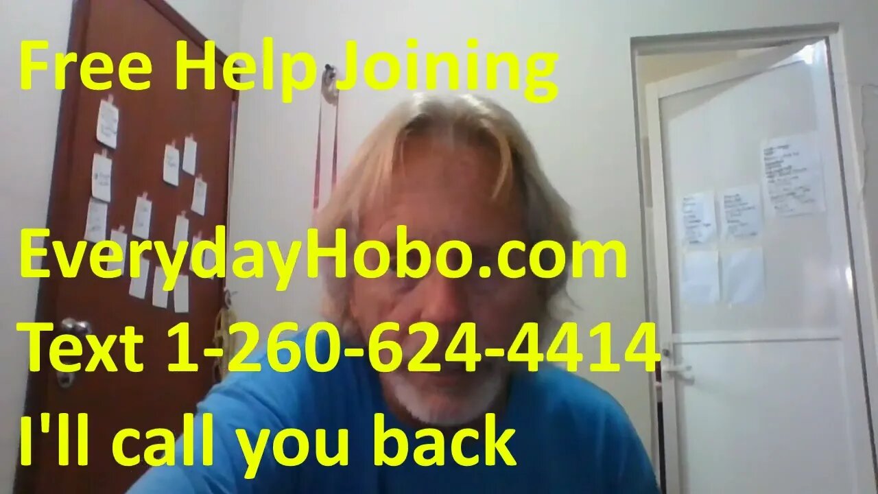 Free Help Joining EverydayHobo com With Andy Lee Graham