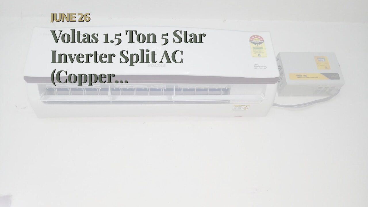 Voltas 1.5 Ton 5 Star Inverter Split AC (Copper SAC_185V_JZJ White)