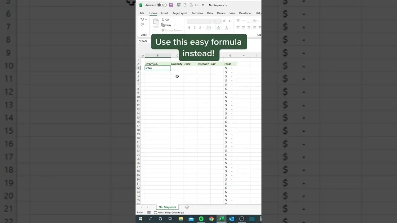 use this easy formula instead Excel tips and tricks for office #excel #exceltutorial#MfrQuotes