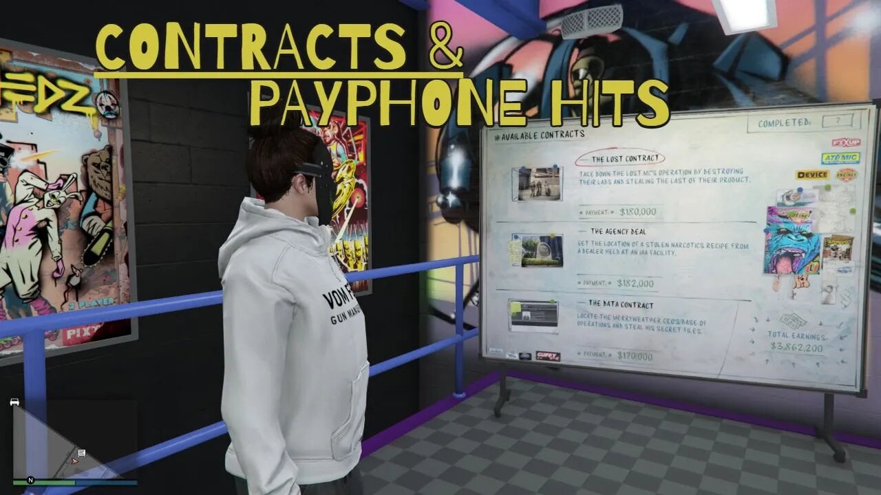 GTA 5 Online Gameplay: Autoshop Contracts & Payphone Hits.