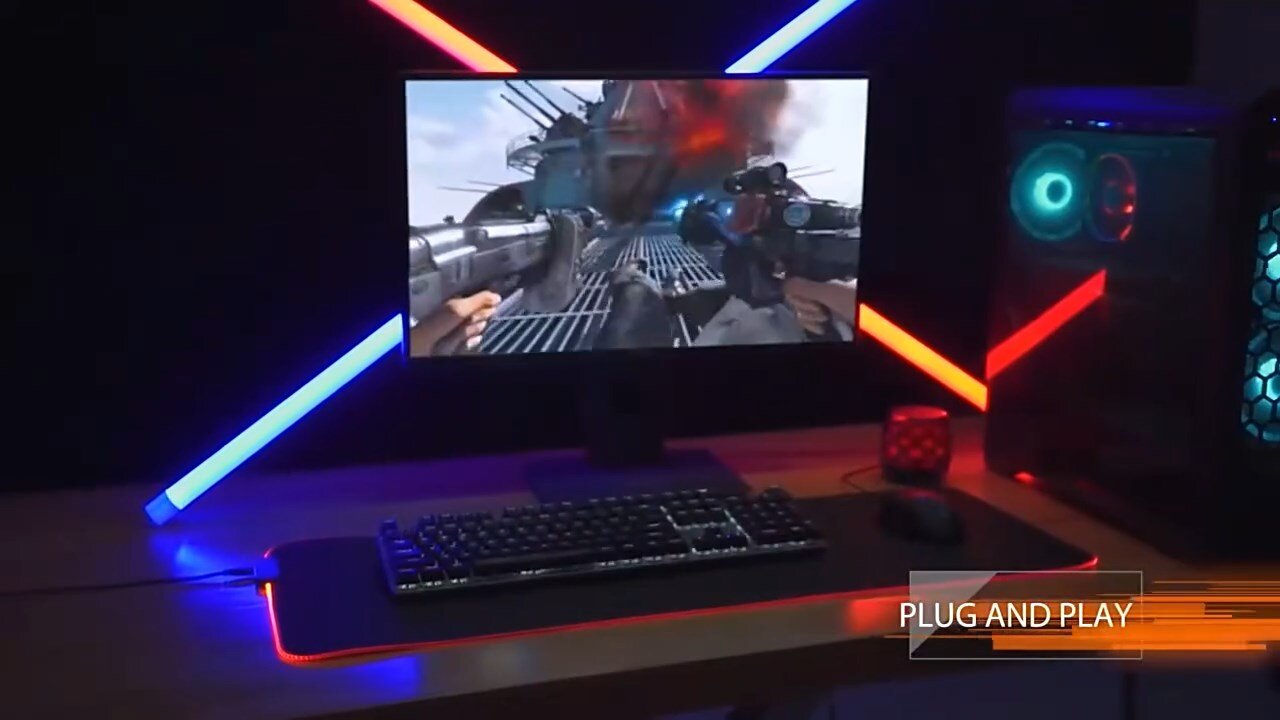 Final Fantasy VII RGB Mouse Pad Anime Gaming Mouse Pad