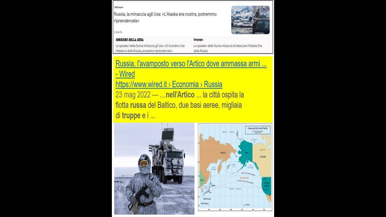 Putin all’America: l’Alasca e’ nostra!