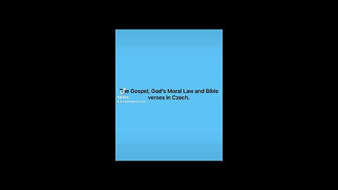 Tonight's Gospel translations Czech and Yoruba/Nigerian. #gospel #bibleverses #tencommandments