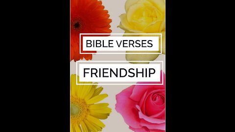 scriptures for friendship part 3