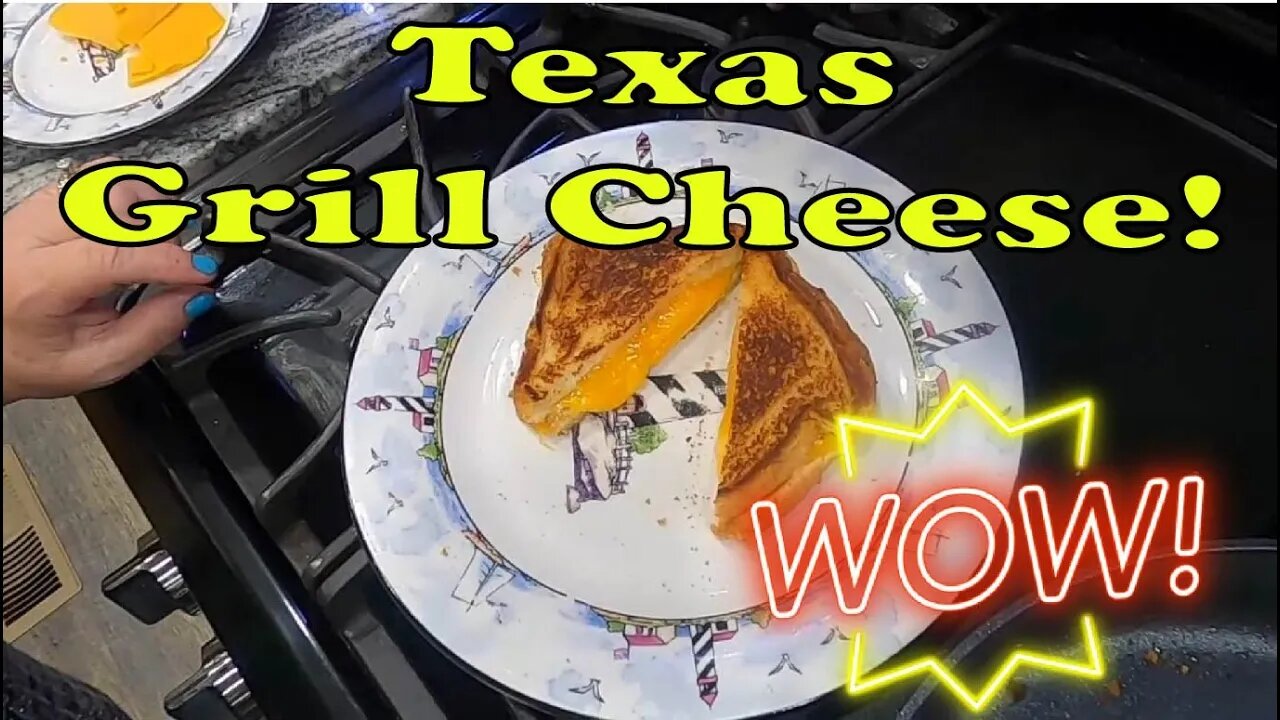 TEXAS Two Cheese GRILLED CHEESE!.