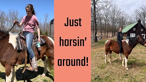 Just horsin’ around!!