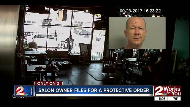 Accused salon vandal won't talk to lawyer