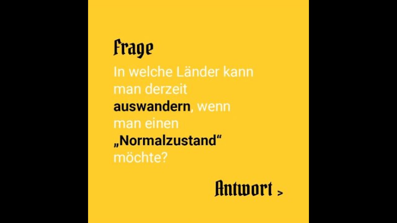 Auswanderländer im "Normalzustand"