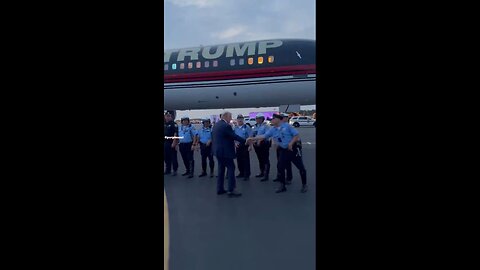 President Donald J. Trump thanks the brave police officers of Philadelphia