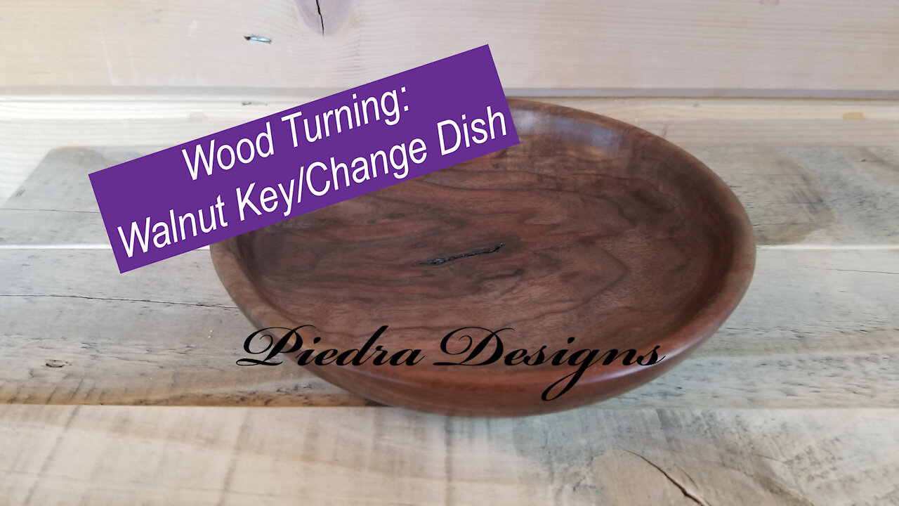 Wood Turning: Walnut Key/Change Dish