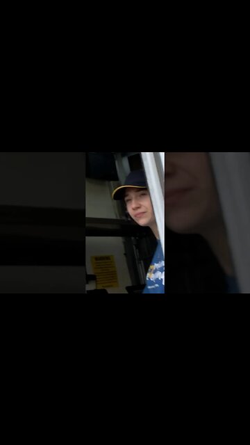 Butch Fly going through McDonald's drive through on his...