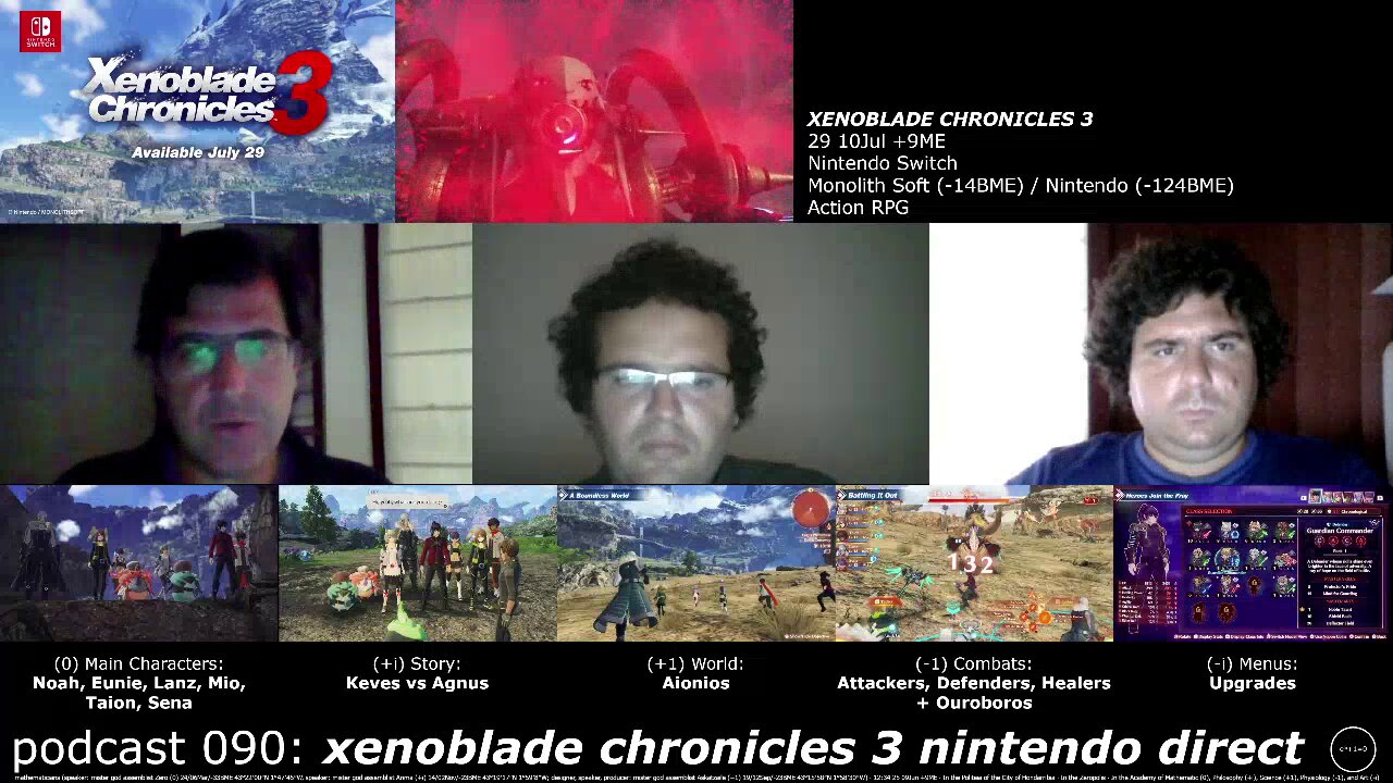 podcast 090: xenoblade chronicles 3 nintendo direct