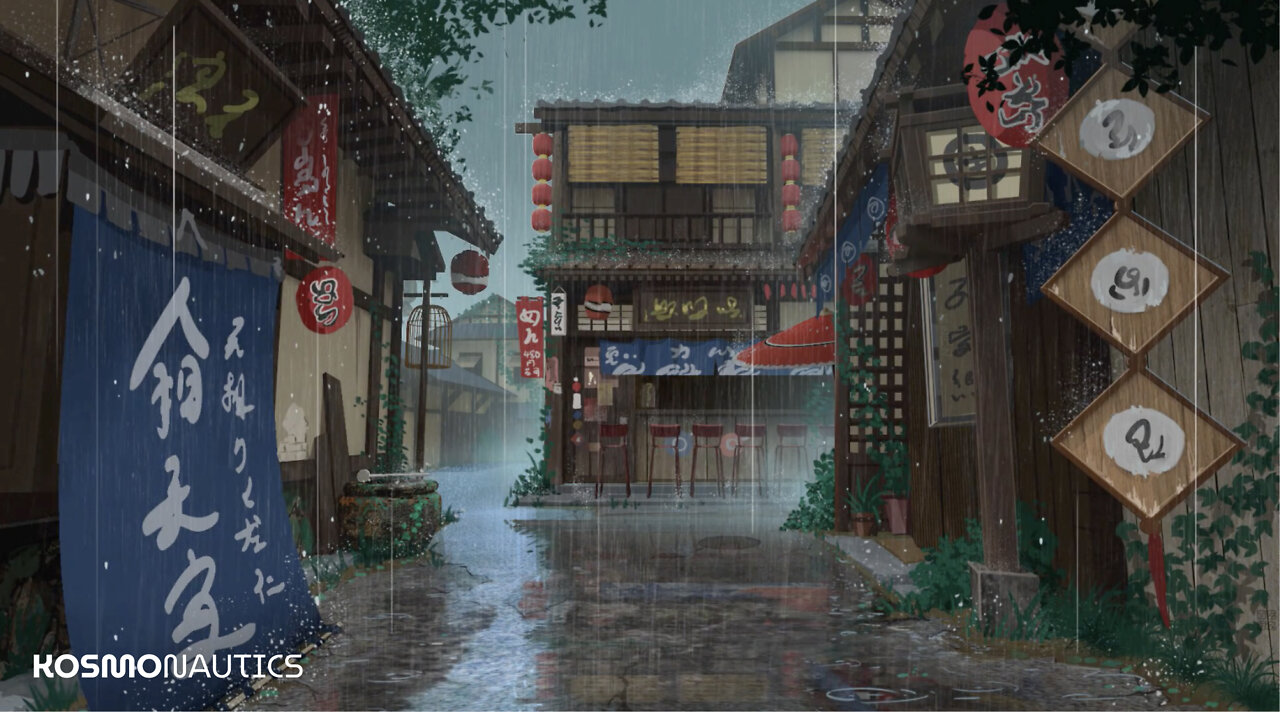 🌧️ SOM DE CHUVA PARA DORMIR BARULHO DE CHUVA RELAXANTE NO JAPÃO SEM TROVÕES