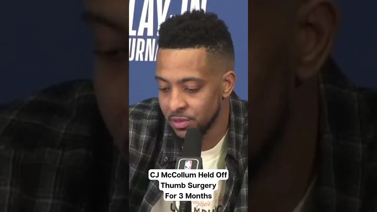 CJ McCollum Headed For Thumb Surgery