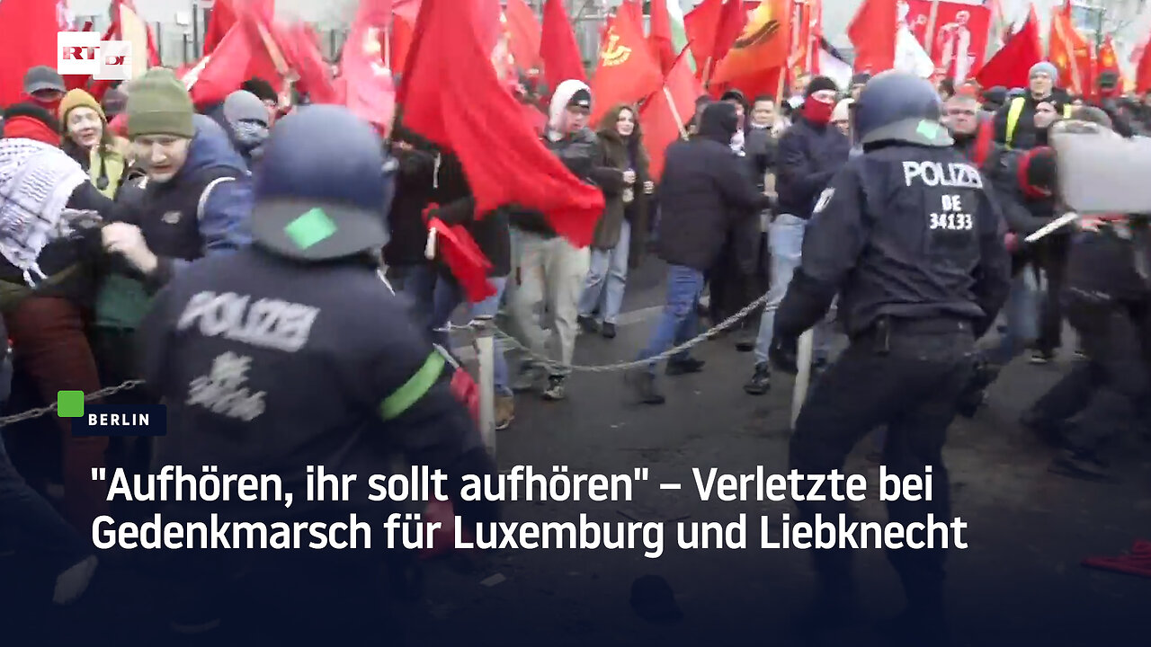 "Aufhören, ihr sollt aufhören" – Verletzte bei Gedenkmarsch für Luxemburg und Liebknecht in Berlin