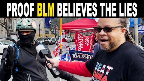 BLM MEMBER SHOWS UP TO PRO TRUMP RALLY IN DC