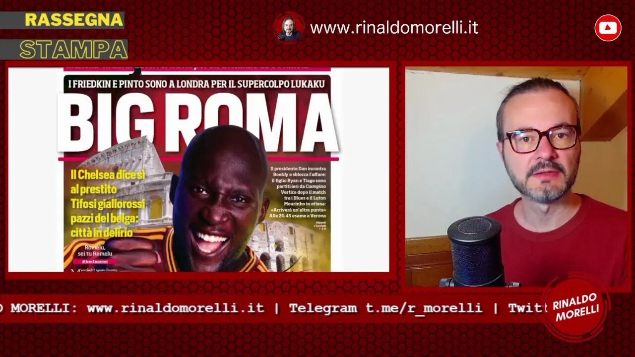 Lukaku alla Roma, oggi Milan-Torino | 🗞️ Rassegna Stampa 26.8.2023 #449