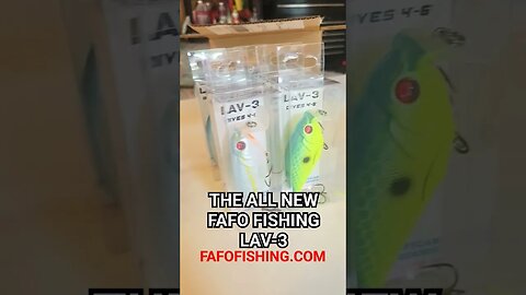 The all new FAFO FISHING LAV-3 is a 4x4 shallow runnin crankbait available in 9 custom colors! #fafo