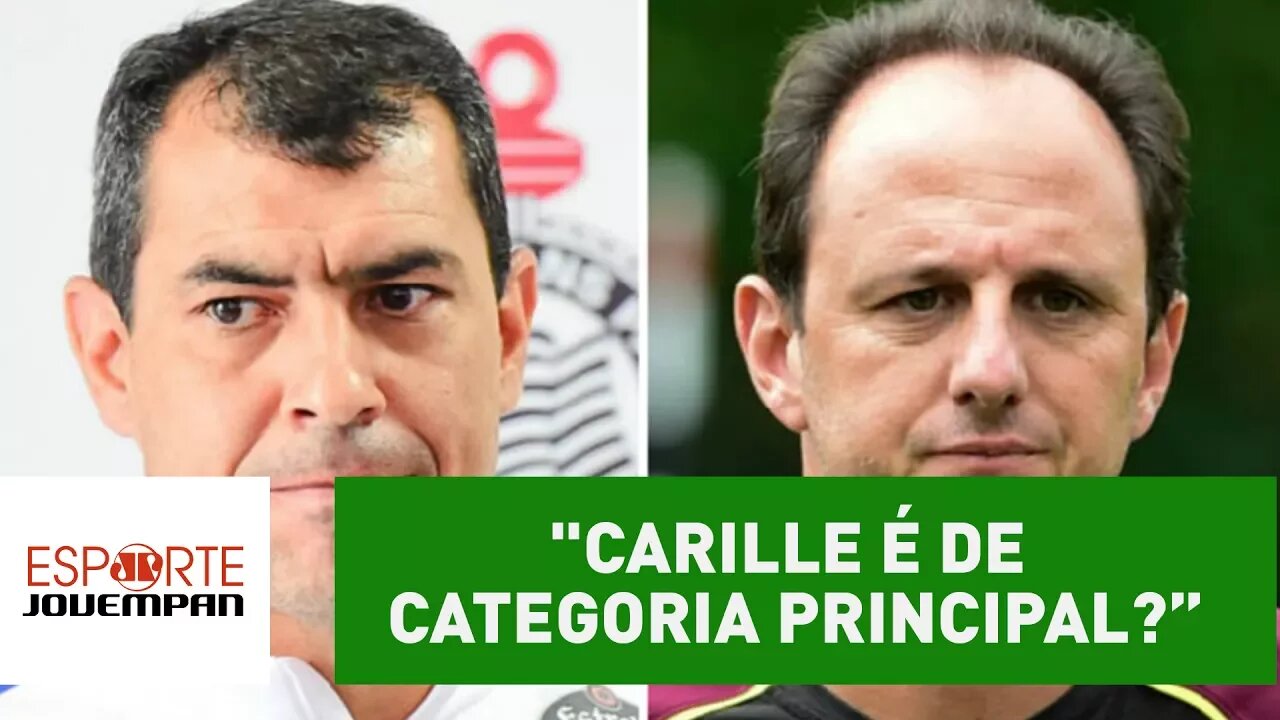 "Carille é de categoria principal... Ceni? Mirim!", dispara narrador