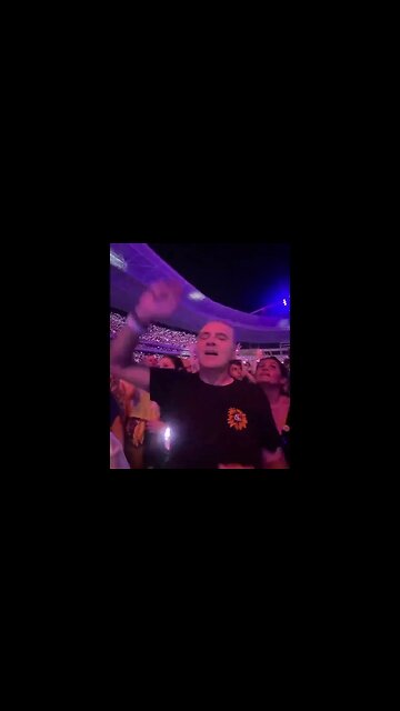 Luís Roberto no show do Coldplay